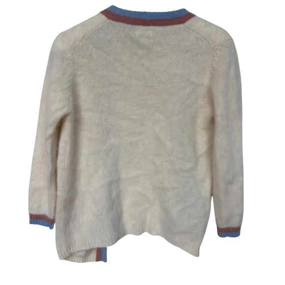 Vintage Lambswool and Angora Open Front Cardi with Flaws size S(?) Please Read! - Picture 2 of 8